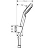 Душевой набор 10х10 см Hansgrohe Crometta 26567400