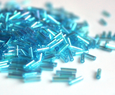 Стеклярус 6мм Миюки, 0260 Pale Aqua AB