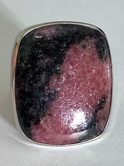 Родонит ПР (кольцо из серебра)