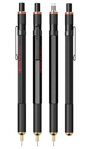 Карандаш механический Rotring 800 Matte Black, 0.5 mm  (1904447)