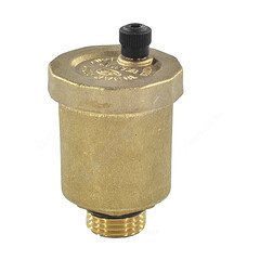 Воздухоотводчик автоматический латунь 501 Ду 15 Ру10 G1/2" НР прямой О-кольцо OR 0501.015