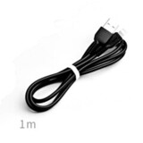 Кабель USB - Lightning 2,4А Hoco X20 1м (100 см) (Черный)