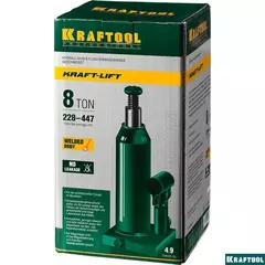 KRAFTOOL KRAFT-LIFT, 8 т, 230 - 457 мм, бутылочный гидравлический домкрат (43462-8)
