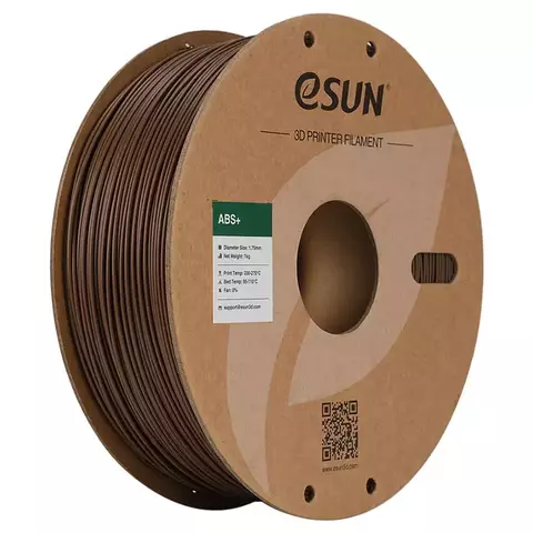 Катушка ABS+ пластика Esun, 1.75 мм, 1 кг, коричневая