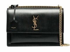 Сумка женская Saint Laurent Sunset Monogram Medium черный