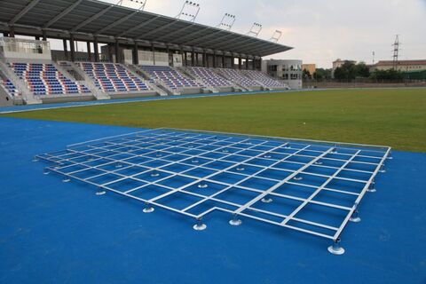 Модульная решётчатая платформа с тележкой Polanik SW-6x4