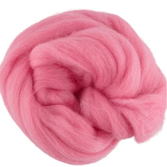 Шерсть для валяния "ПЕХОРКА", полутонкая шерсть 50г, 11 ярко-розовый