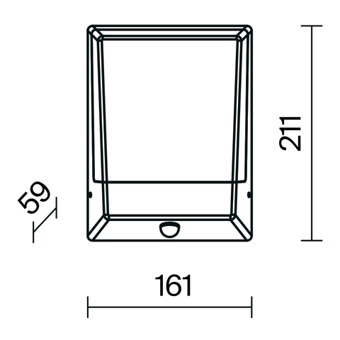 Уличный настенный светодиодный светильник Maytoni Row O448WL-L9GF3KSR