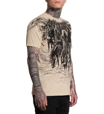 Affliction | Футболка мужская Black Night Tee Sand A27244SND справа