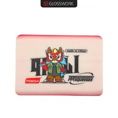 Gloss Work Прямоугольный ракель, красно-белый, средний размер.