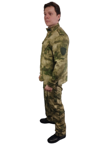 Костюм Росгвардии облегченный длинный рукав (вискоза, зелёный мох) (А)