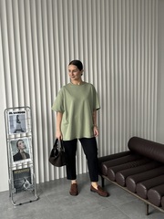 Футболка в цвете шалфей