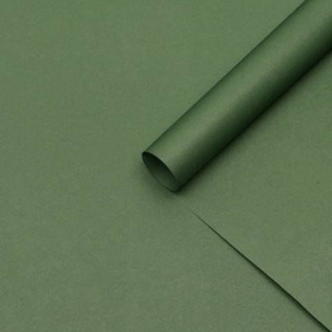 Упаковочная бумага крафт, Однотонный, Изумрудный, 40 г, 50*70 см, 5 шт