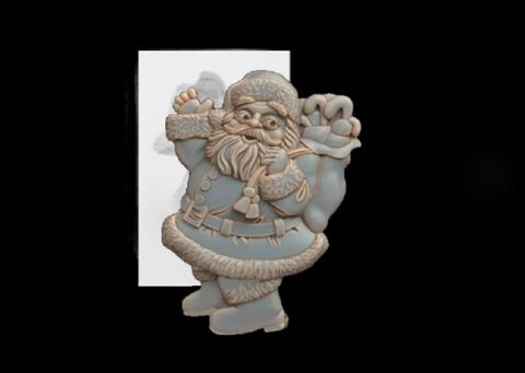 Силиконовый молд Дед Мороз