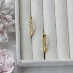 Швензы Солнечные лучи 22*2 мм с английским замком, позолота, Ш119