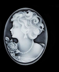 Силиконовый молд Камея Девушка № 20