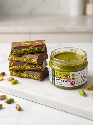 Фисташковая паста натуральная без сахара 100 г