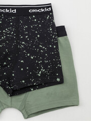 набор трусы/ уп  для мальчика  К 1935-2уп/нефритовый,темный графит,кляксы