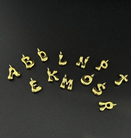 Колье цепочка с подвеской буква дутая