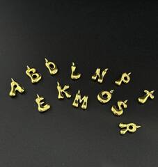 Колье цепочка с подвеской буква дутая