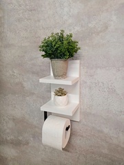 Держатель для туалетной бумаги с полками