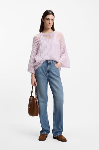 BOSS Джинсы прямого кроя высокой посадки