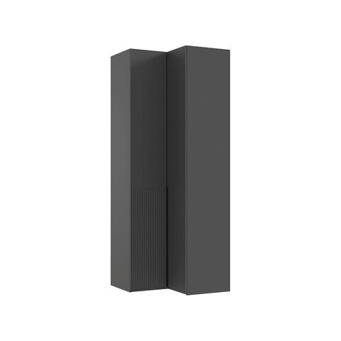 Марвэл Шкаф угловой (Браш Графит, Графит)