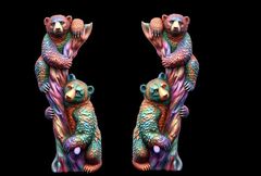 Силиконовые молды Медведи малые левый и правый. Набор 2 шт