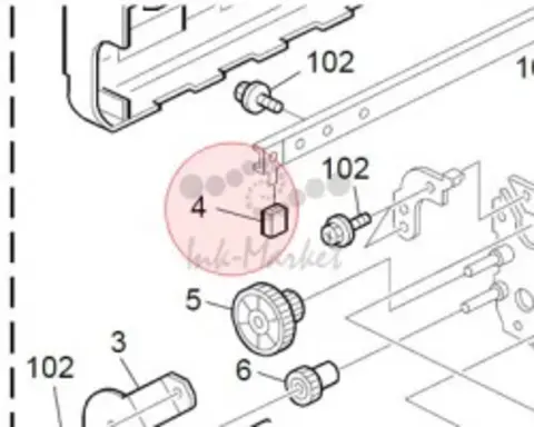 B0654247 Тормозящий блок Ricoh оригинал