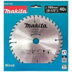 Пильный диск для дерева, 165x20x2/1.6x40T Makita D-81169