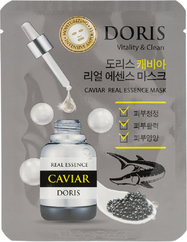 Jigott Маска на тканевой основе Doris Caviar Real Essence Mask