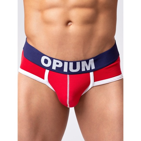 Мужские трусы брифы красные Opium Brief R138