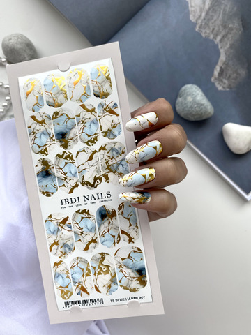 Пленки для маникюра IBDI NAILS 15 BLUE HARMONY