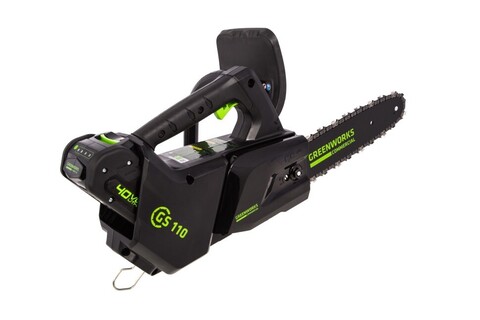 Цепная пила Greenworks GD40TCSk5 (GS110) 40v, 25 см, в комплекте с АКБ 5 А·ч и ЗУ (аккумуляторная)