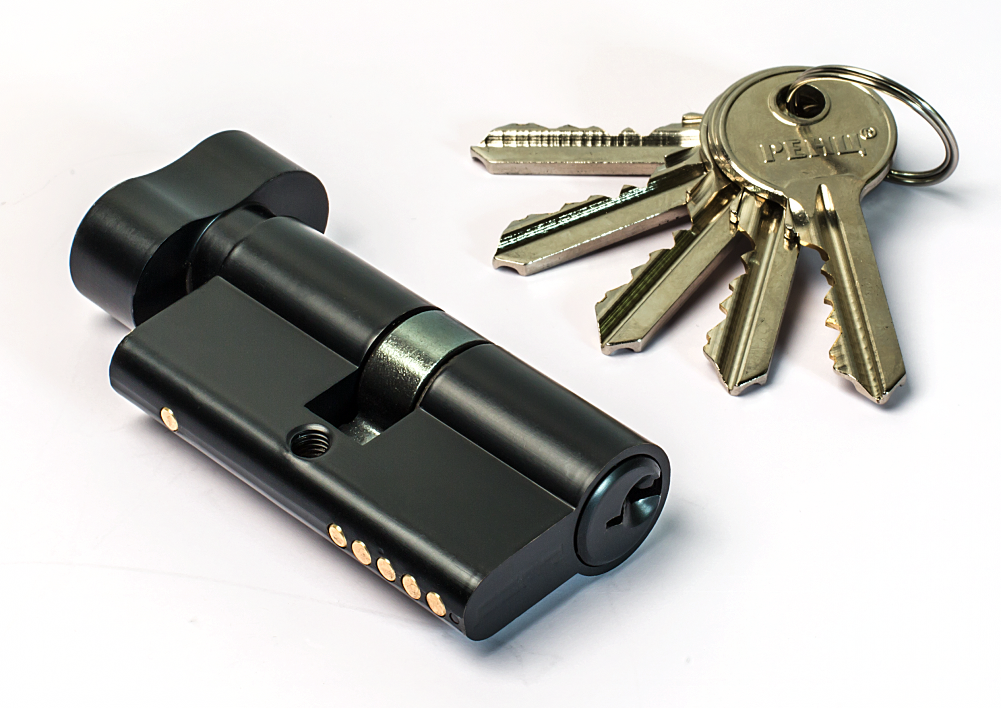 Цилиндр ключ-завертка Ренц INCS 60-H Black, цвет черный (гарантия - 12 месяцев)