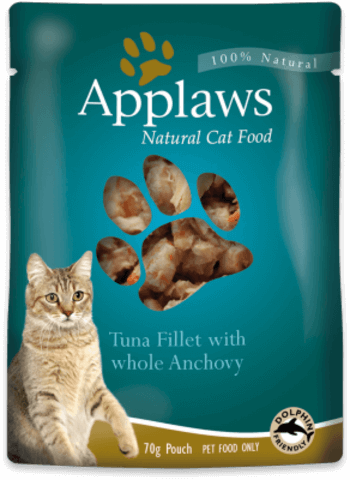 купить эпплоуз Applaws Cat Pouch Tuna with Whole Anchovy пауч для взрослых кошек, тунец с анчоусами