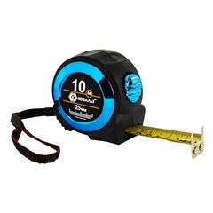 Рулетка КОБАЛЬТ Экстра 10м x 25мм металлический корпус, толщина ленты 0,13 мм, автостоп, магнит, 2 стор. шкала (906-906)