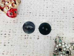 Пуговицы блузочные, d 1,1 см, 2 прокола, чёрный