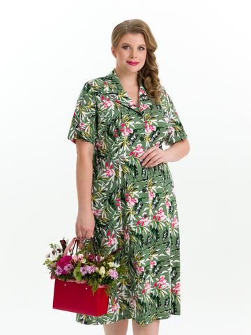 4536 Халат на пуговицах