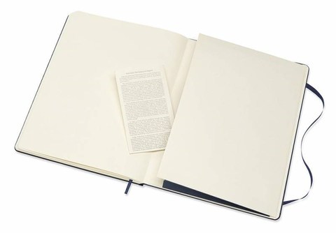 Блокнот Moleskine Classic XLarge, цвет синий, без разлиновки