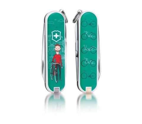 Нож-брелок Victorinox Classic LE 2015, 58 mm Ride your Bike (0.6223.L1508)