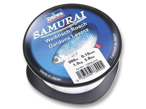 Купить рыболовную леску Daiwa Samurai Roach 500м 0,18 (1,6кг) прозрачная