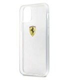 Силиконовый чехол Ferrari для iPhone 12, 12 Pro (Прозрачный)