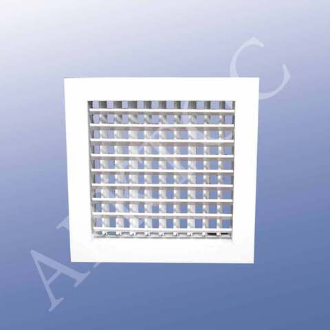 Алюминиевая двухрядная решетка Арктос АДН 150x150