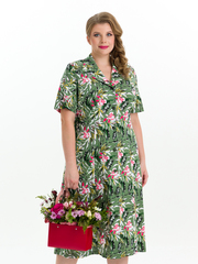 4536 Халат на пуговицах