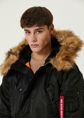 Парка Alpha Industries N-3B Slim Fit Black (Черная)
