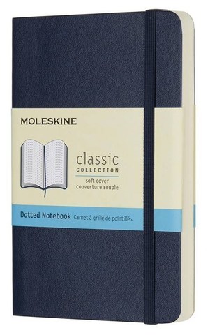 Блокнот Moleskine Classic Soft, цвет синий, пунктир