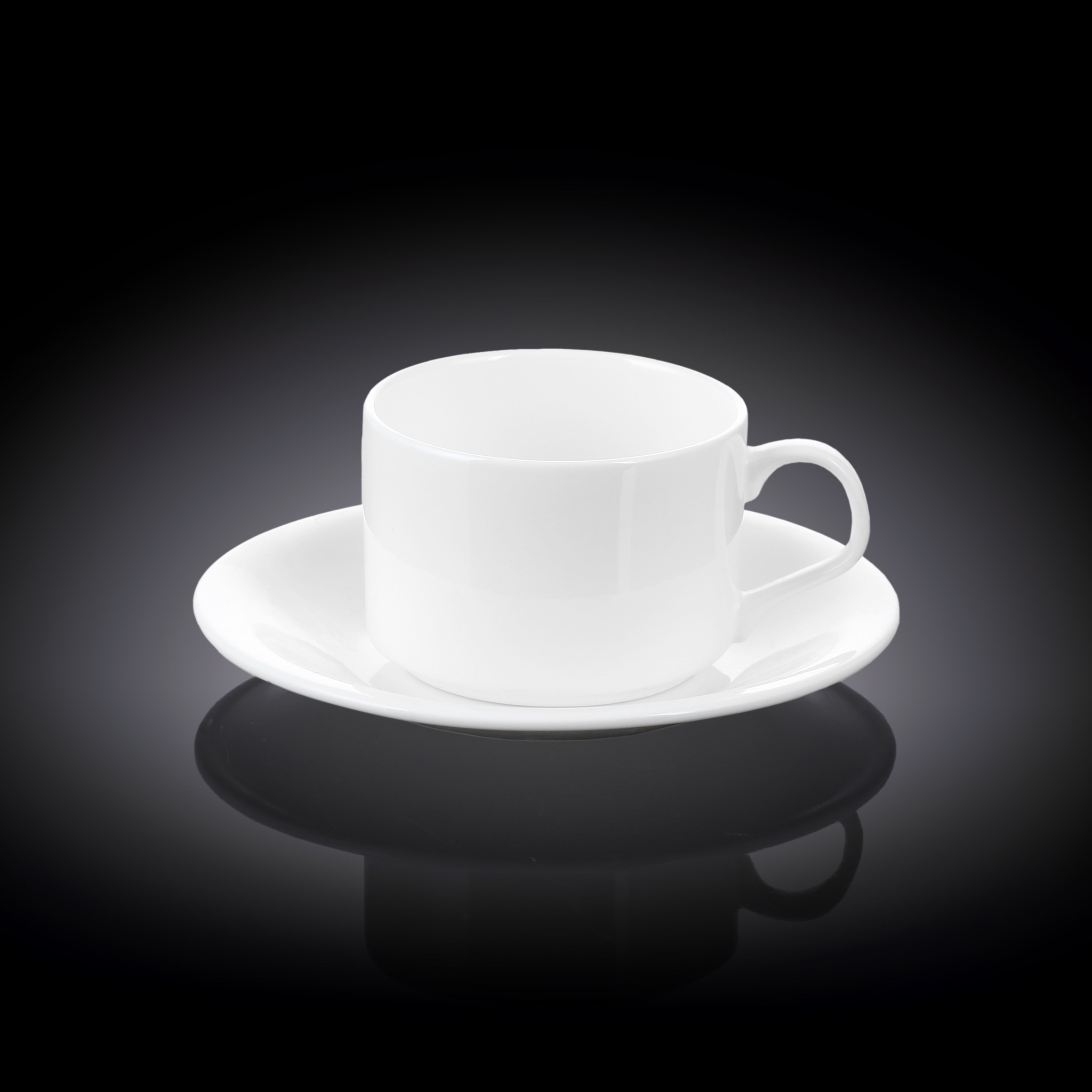 Чашка чайная + блюдце 160 мл Wilmax (WL-993006/AB)