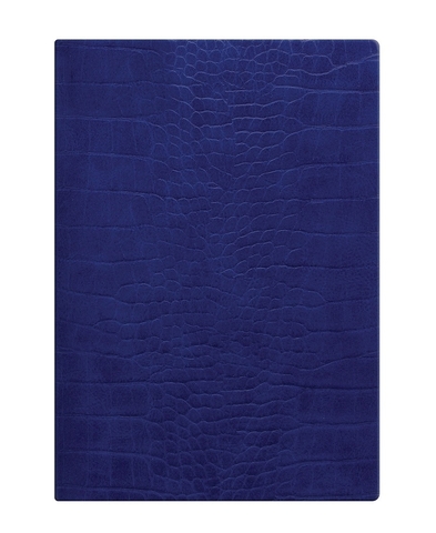 Ежедневник Letts Croc A5, кожа искусственная, кремовые страницы, мягкая обложка, синий (22-080864)
