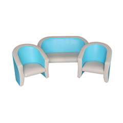 Комплект мягкой игровой мебели «Совенок» голубо-бежевый